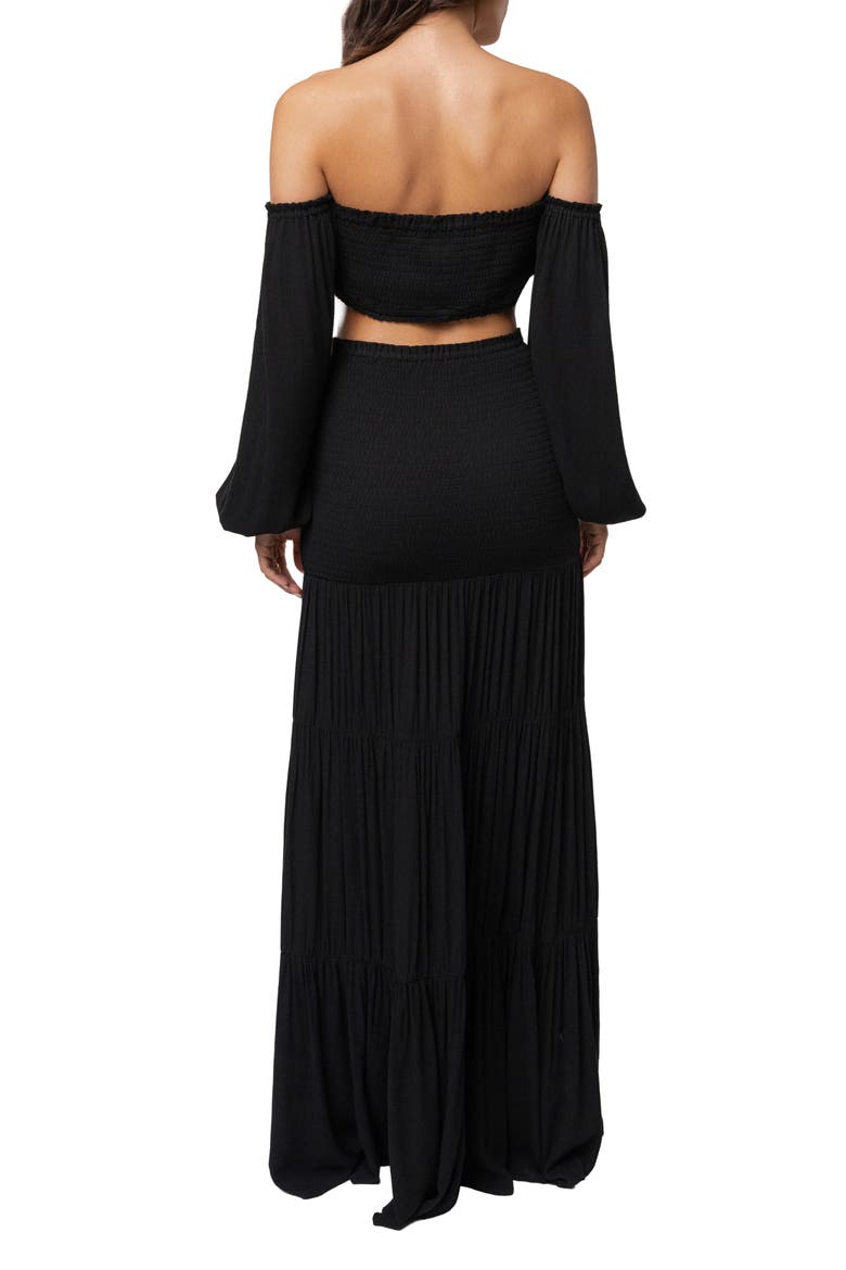Solana Skirt Set, Alternate, color, Black