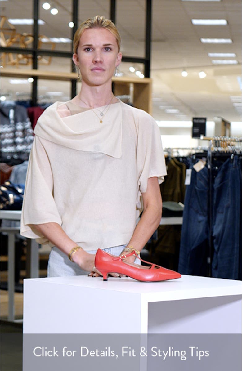 Celia Pointed Toe T-Strap Pump, sales video thumbnail