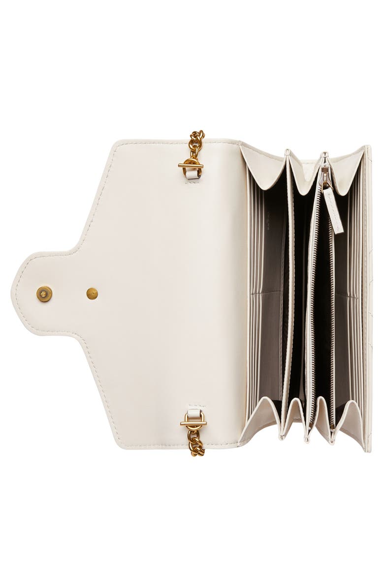 Gucci GG Matelassé Leather Wallet on a Chain, Alternate, color, 