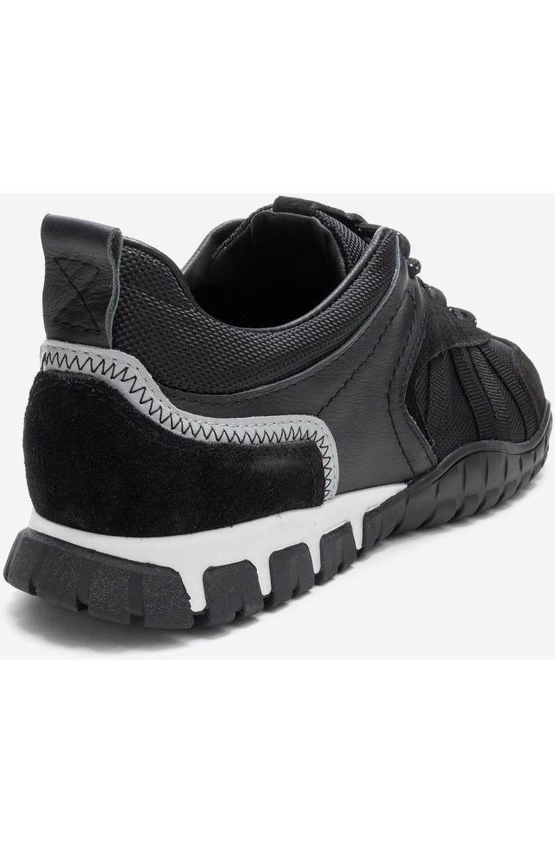 Forever & Always Shoes Fiera Leather Mesh Sneaker, Alternate, color, Black