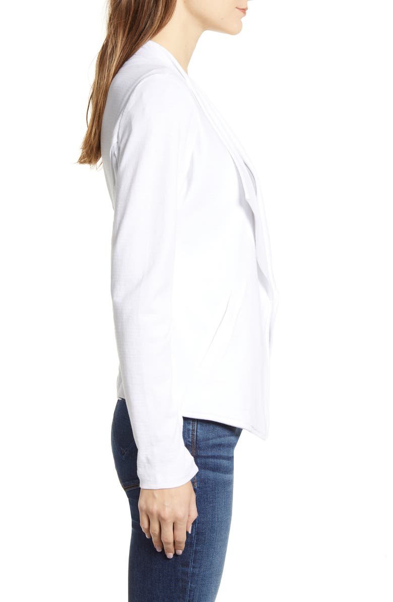 Caslon<sup>®</sup> Drape Collar Knit Blazer, Alternate, color,