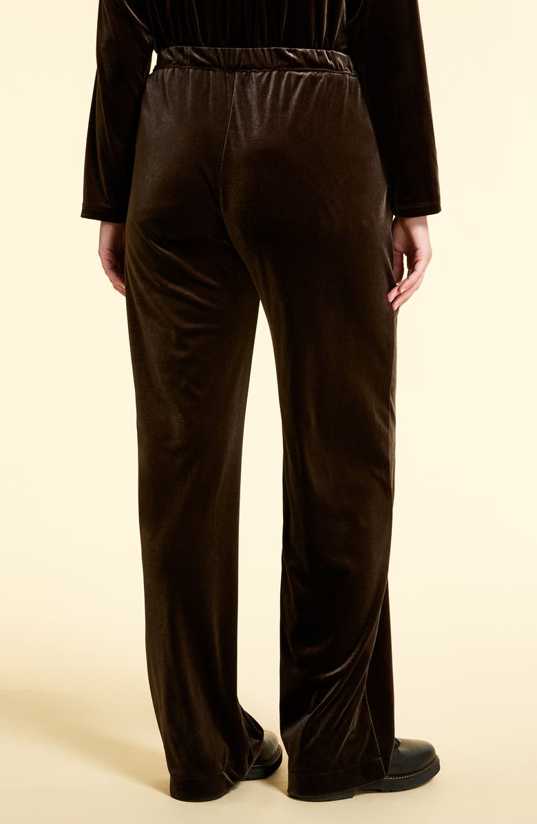 Marina Rinaldi Velvet Jersey Pants, Alternate, color,