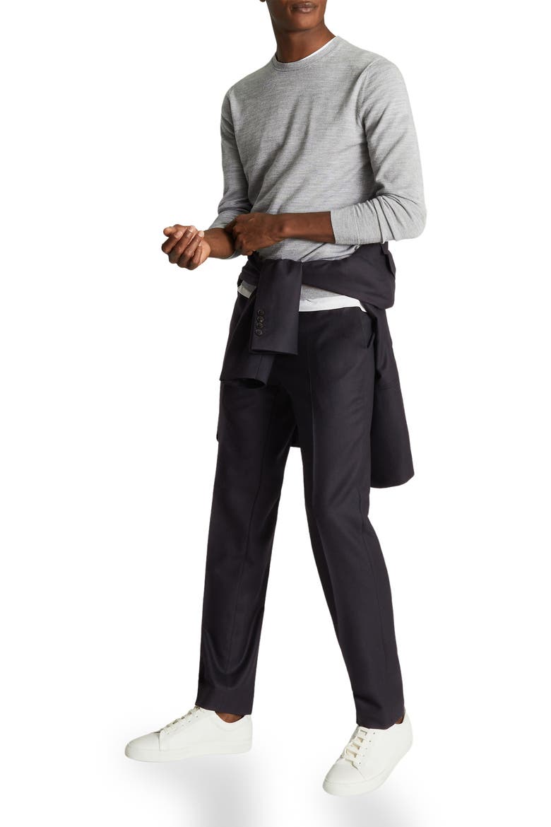Wessex Wool Sweater, Alternate, color, SOFT GREY MOULINE
