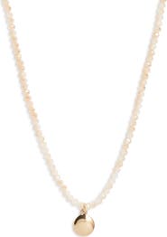 Nordstrom Beaded Charm Pendant Necklace
