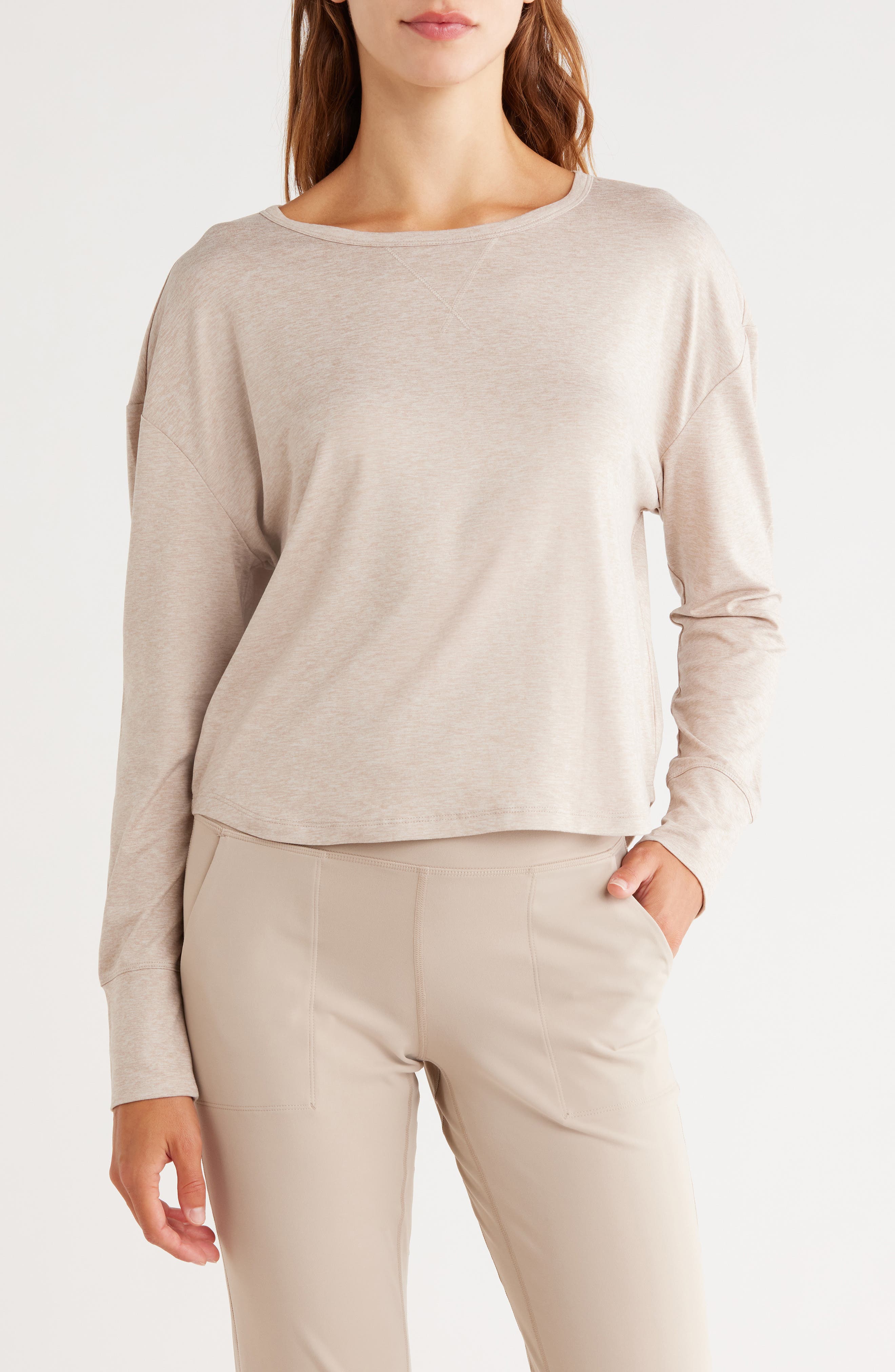 selected TAN THREAD HEATHER