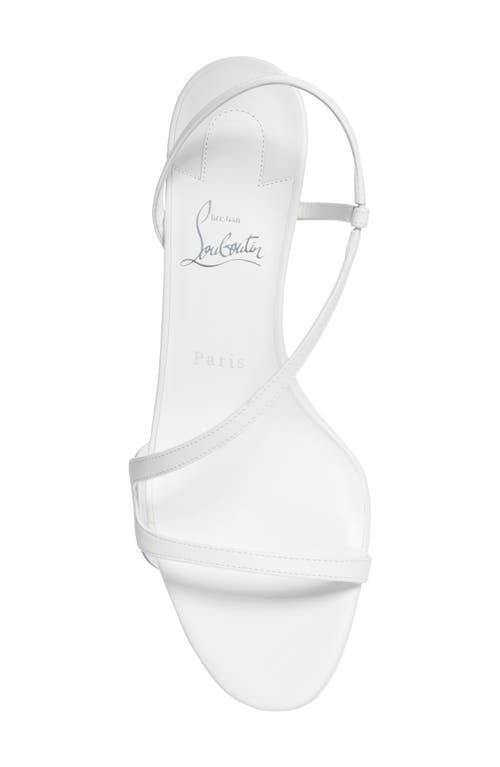 Christian Louboutin Rosalie Slingback Sandal In Bianco