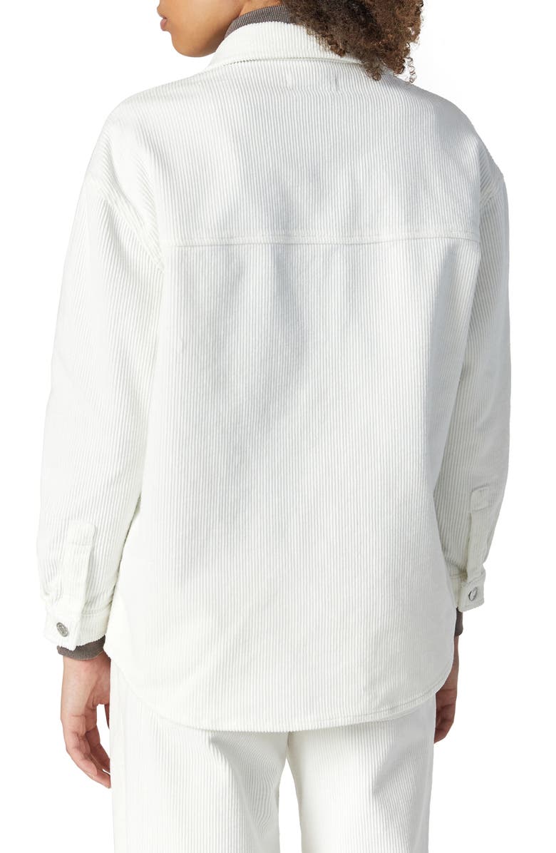 Mavi Jeans Livia Corduroy Button-Up Shirt, Alternate, color, Off-White Cord