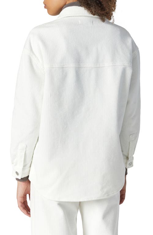 Mavi Jeans Livia Corduroy Button-up Shirt In Off-white Cord