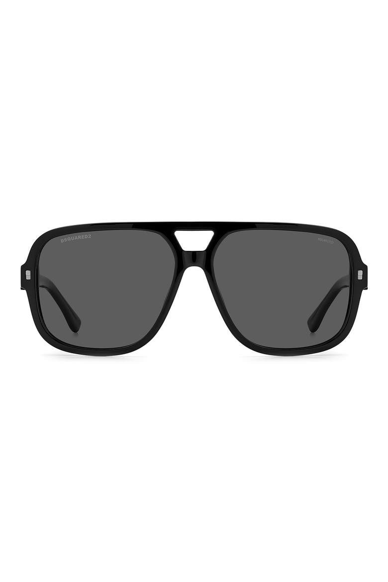 59mm Polarized Navigator Sunglasses, Main, color, OXFORD