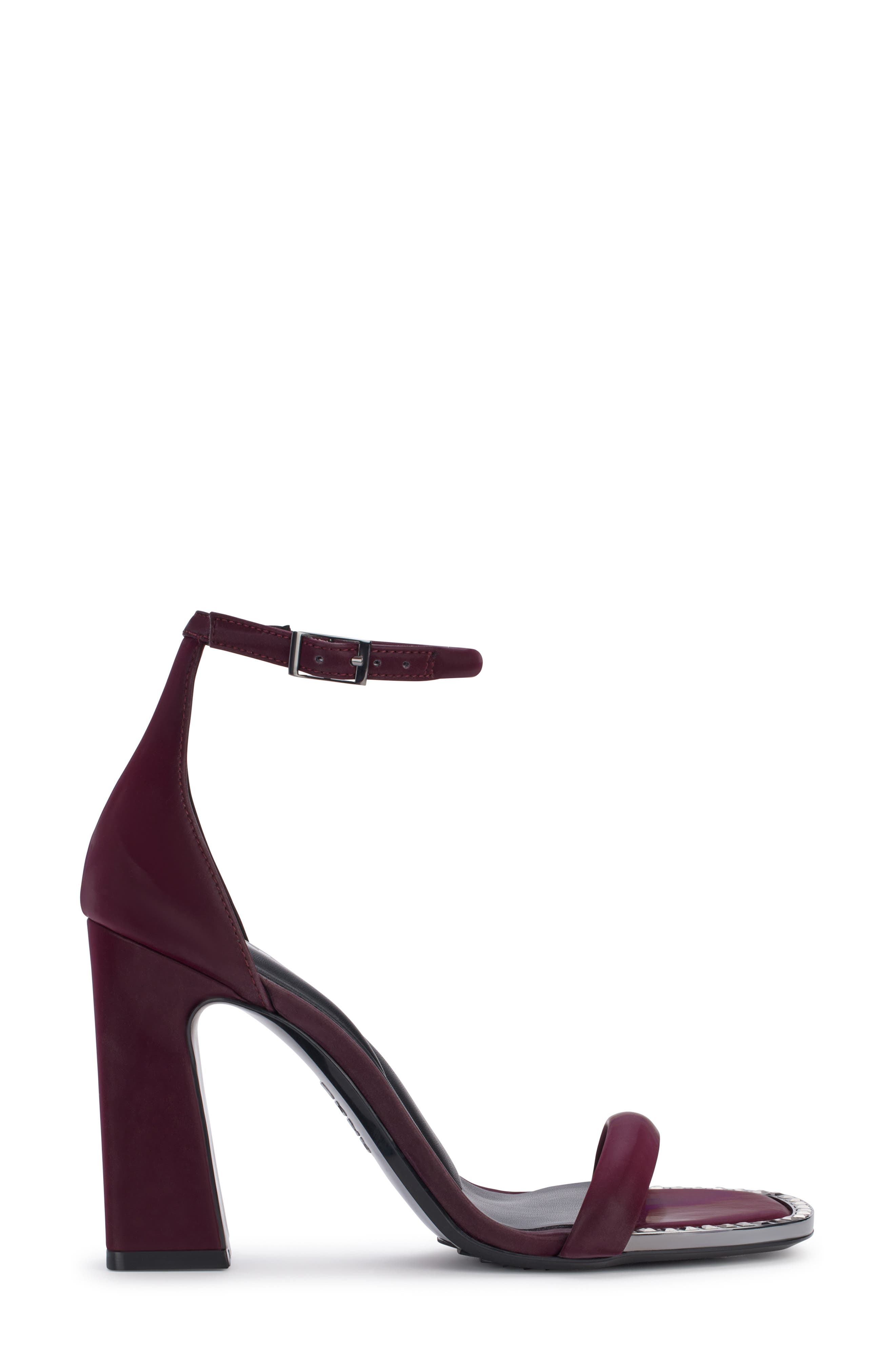 DKNY Waylin Ankle Strap Sandal, Alternate, color, Wine