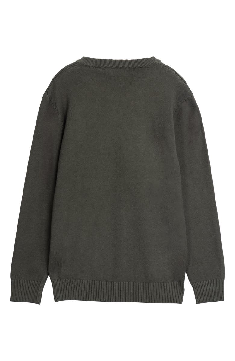 XRAY Kids' Basic V-Neck Sweater, Alternate, color, Olive