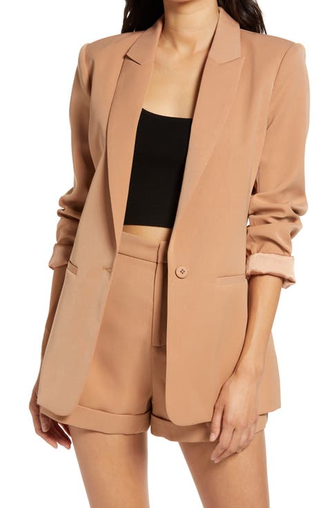 Tailored Single Button Blazer