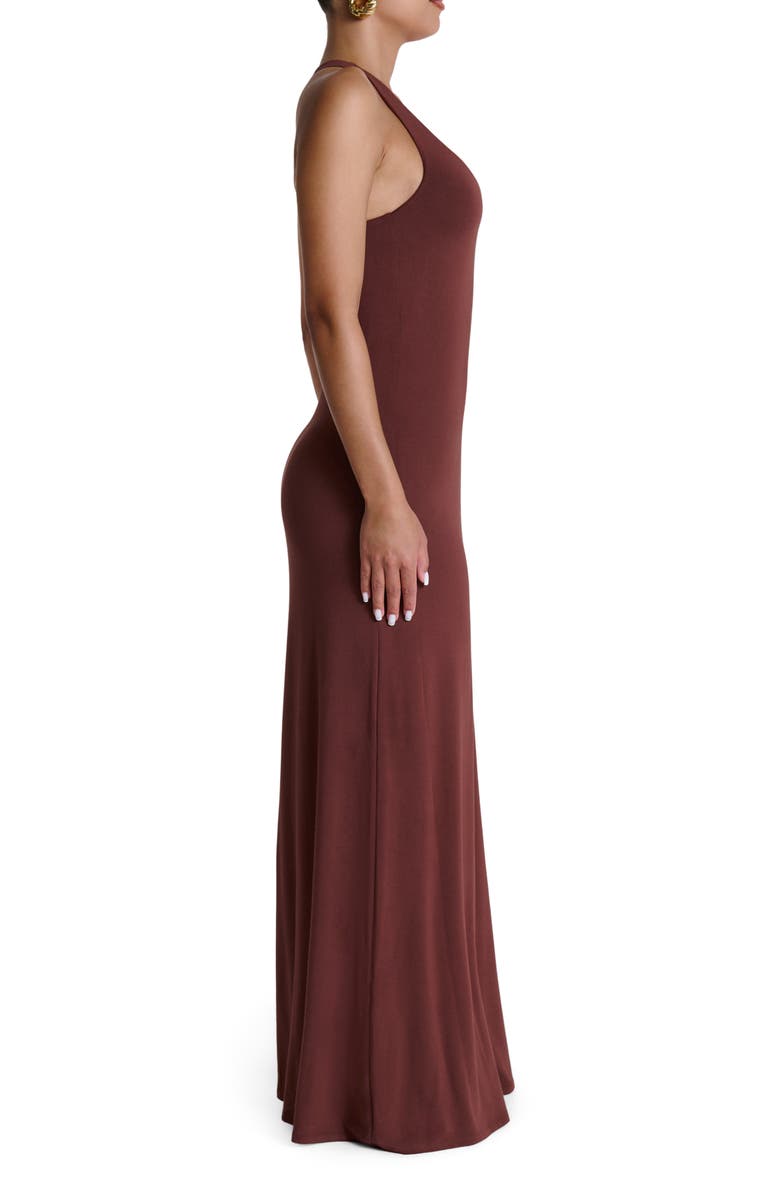 Naked Wardrobe Smooth Tank Maxi Dress, Alternate, color, Pecan Brown