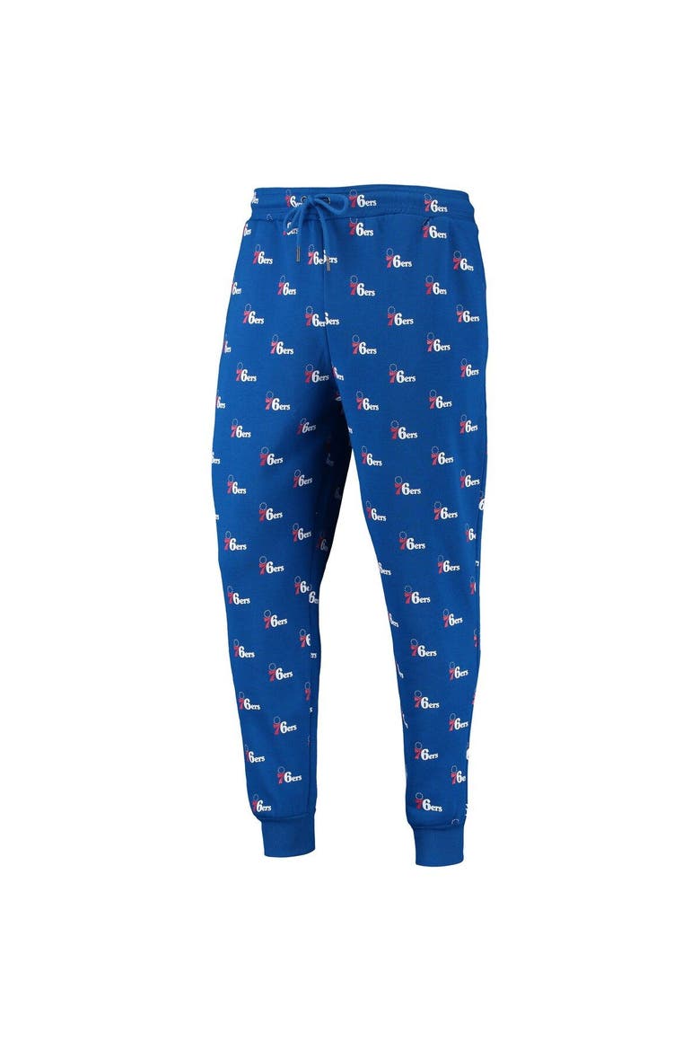 Royal Philadelphia 76ers Allover Logo Jogger Pants, Alternate, color, Royal