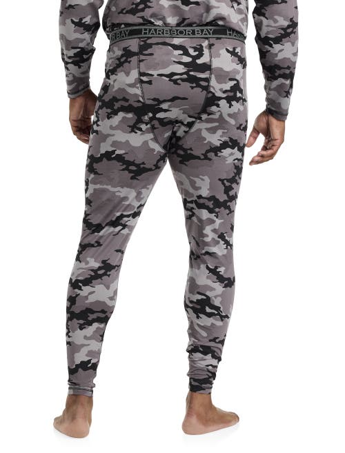 Harbor Bay By Dxl Colder Weather Level 2 Performance Thermal Pants In Midnight Stealth