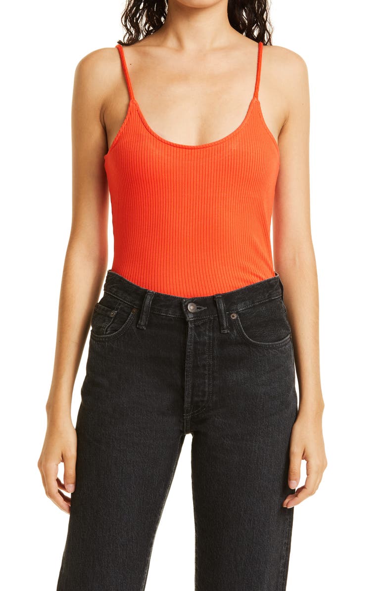 The Range Alloy One-Shoulder Rib Sweater Tank, Main, color, 