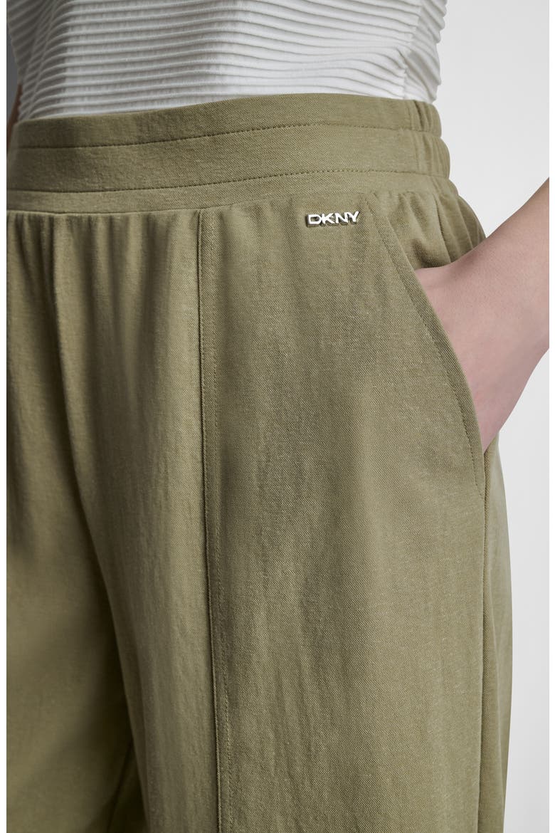 Logo Pull-On Wide Leg Pants, Alternate, color, LGHT FATIGUE