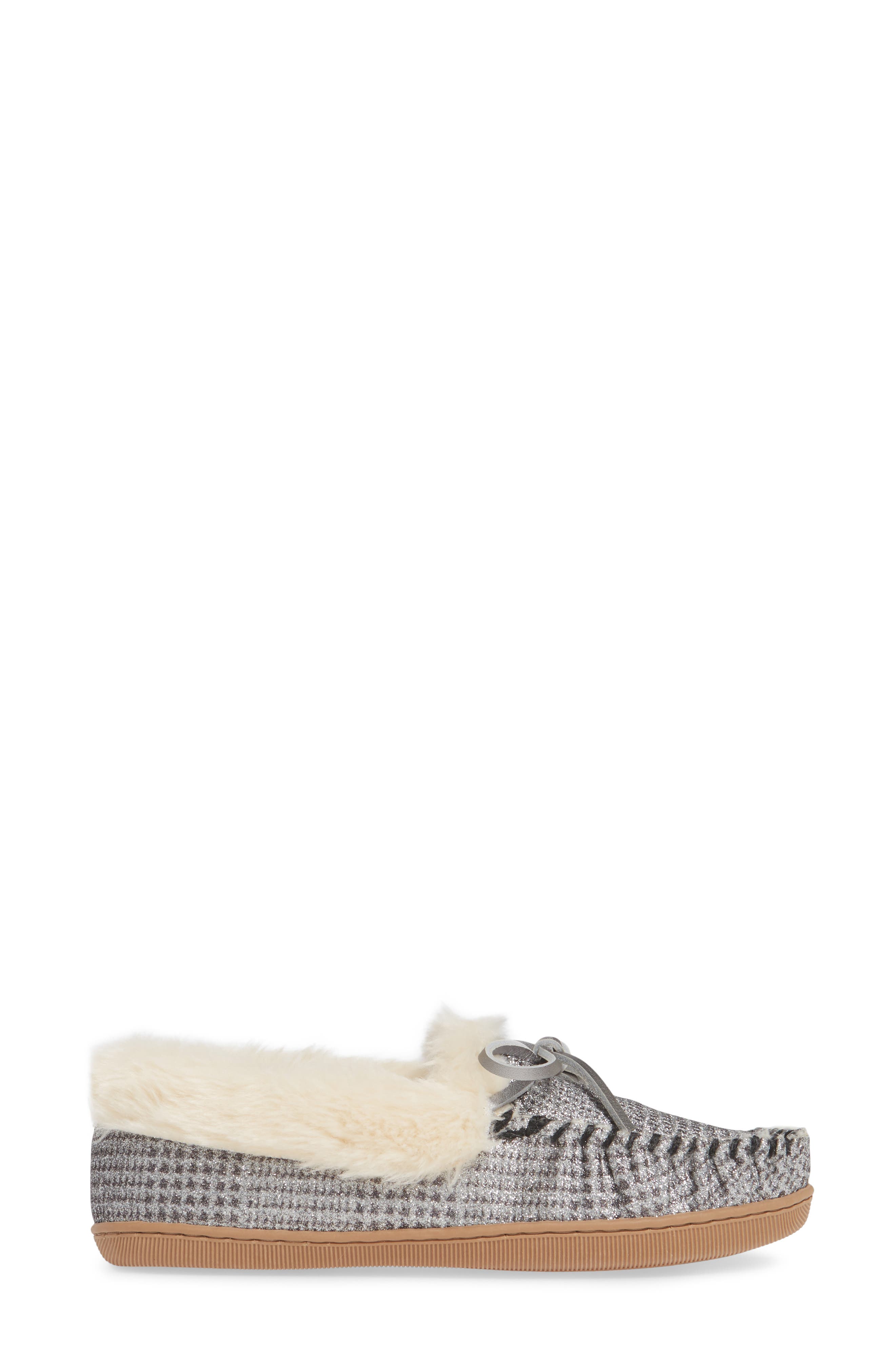 J.Crew Lodge Faux Shearling Lined Moccasin, Alternate, color, 