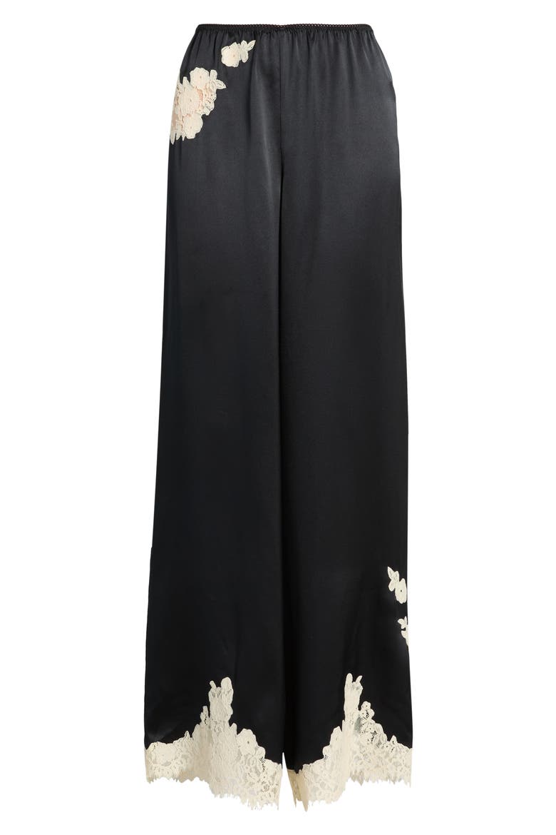 Lavon Silk Wide Leg Pants, Alternate, color, BLACK WCL