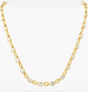 Everlee Pear Aura Link Lab Diamond Necklace in 14K