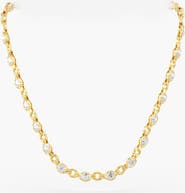 Everlee Pear Aura Link Lab Diamond Necklace in 14K