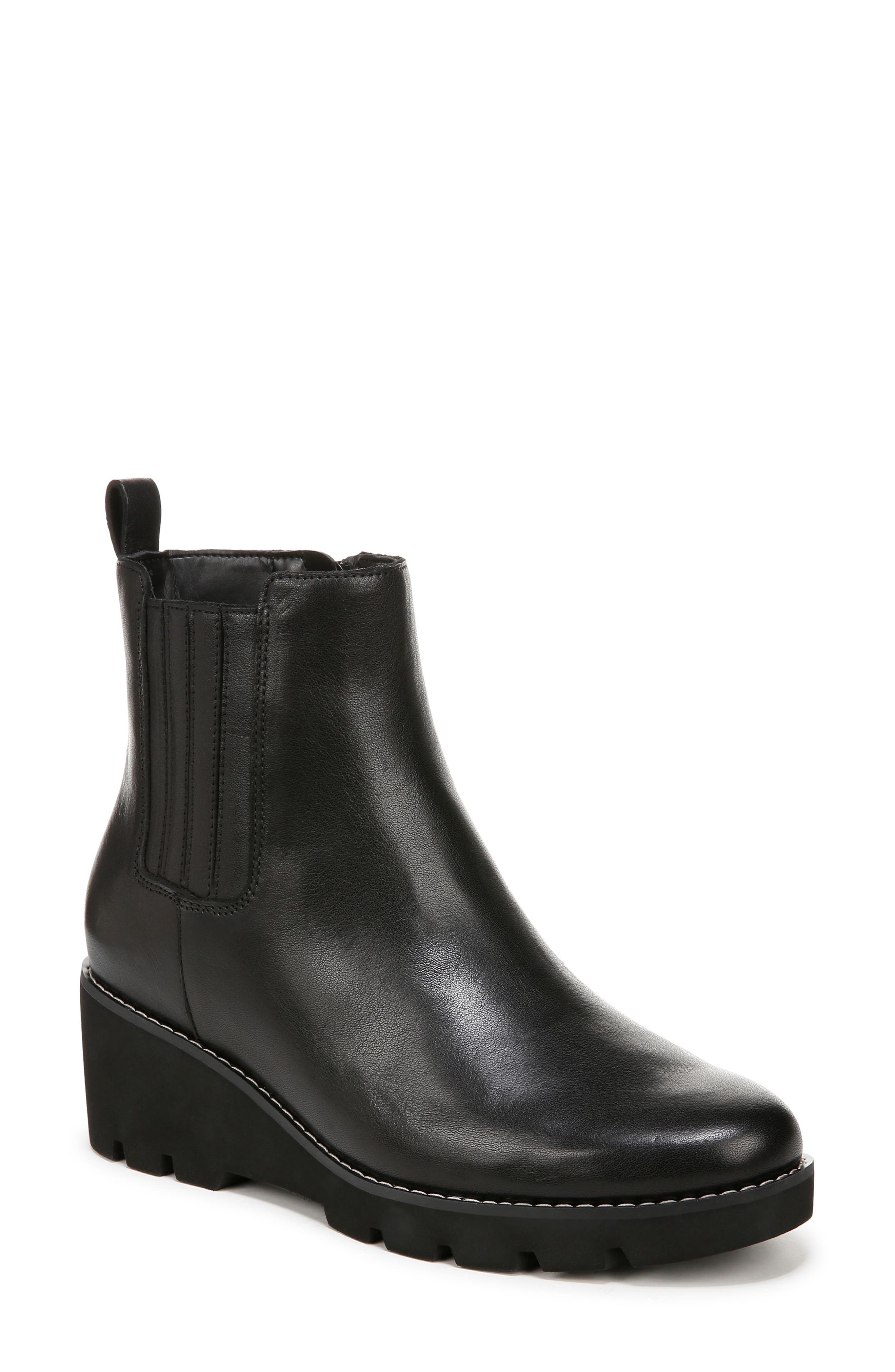 Aria Platform Bootie, Main, color, BLACK