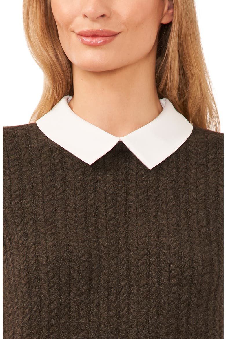 Mixed Media Top, Alternate, color, DARK OLIVE