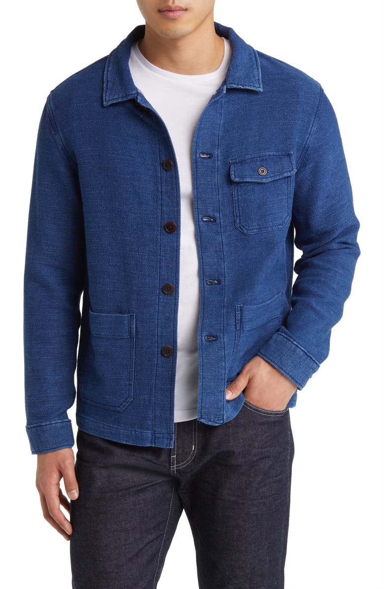 Peter Millar Denim Chore Coat, Main, color, 