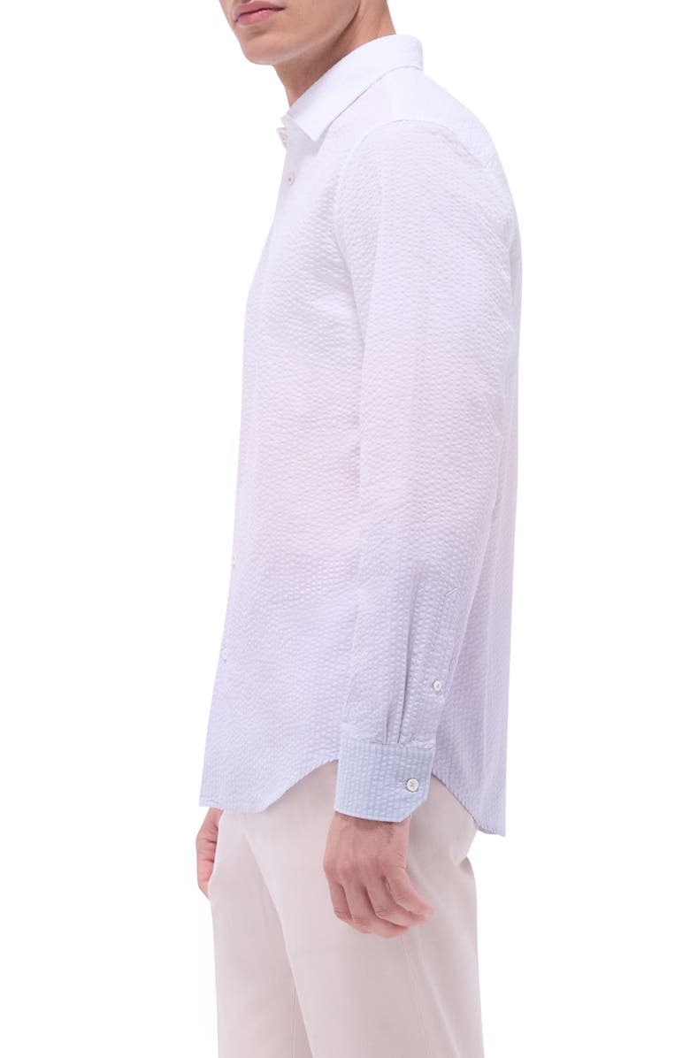 Bugatchi Julian Shaped Fit Button-Up Shirt, Alternate, color, Dusty Pink