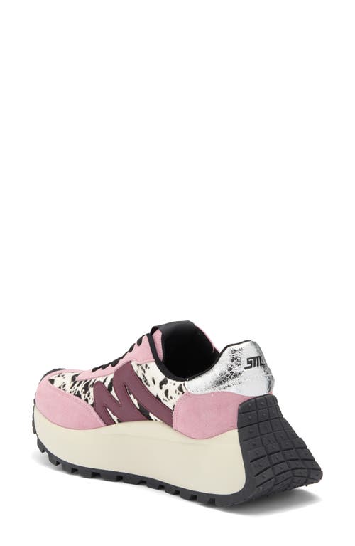Steve Madden Supercampo Platform Sneaker In Pink Multi