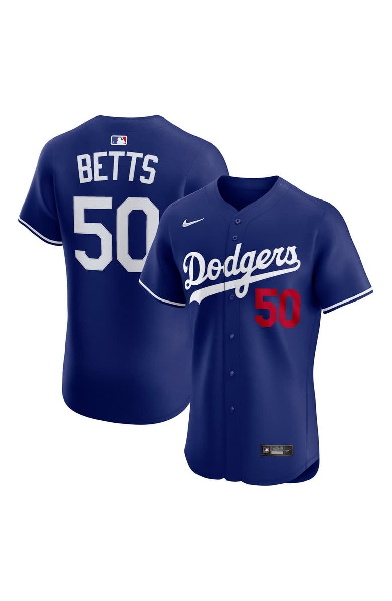 Nike Men's Nike Mookie Betts Royal Los Angeles Dodgers Alternate 2 Elite Player Jersey, Main, color,