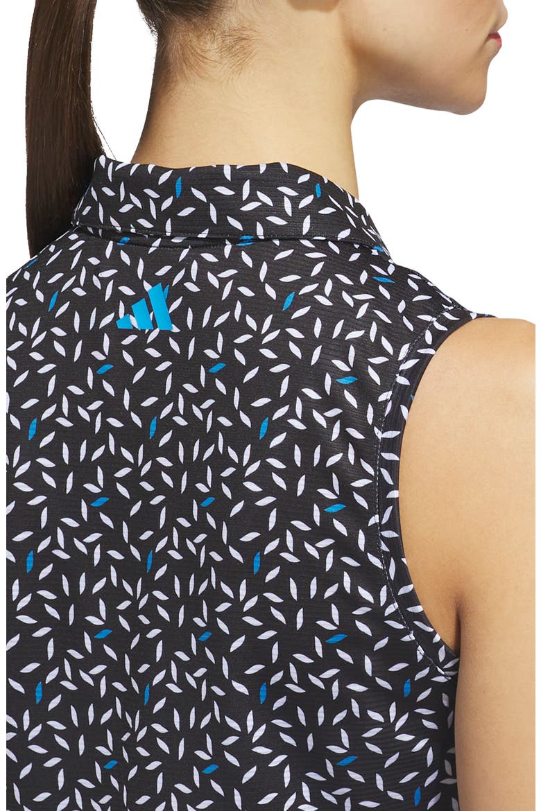 Ultimate All Over Print Sleeveless Polo, Alternate, color, BLACK