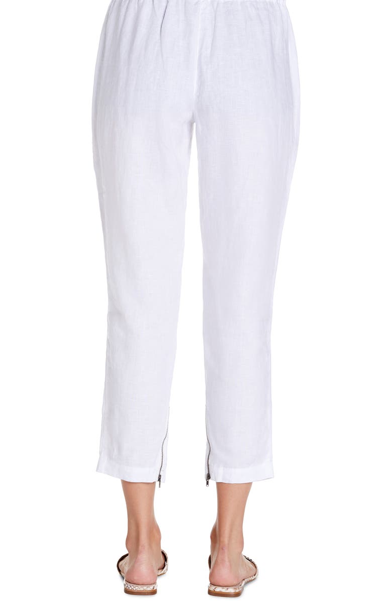 Michael Stars Rima Tapered Crop Linen Pants, Alternate, color, 