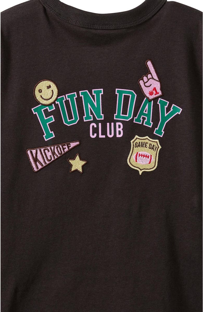 Cotton On Kids Kid's Poppy Oversize Graphic Print Tee, Alternate, color, Phantom Fun Day Club
