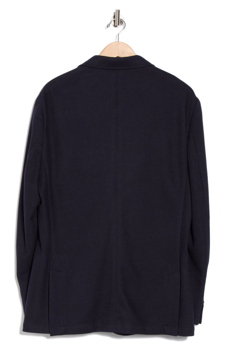 Lucky Brand Solid Pique Knit Sport Coat, Alternate, color, Navy