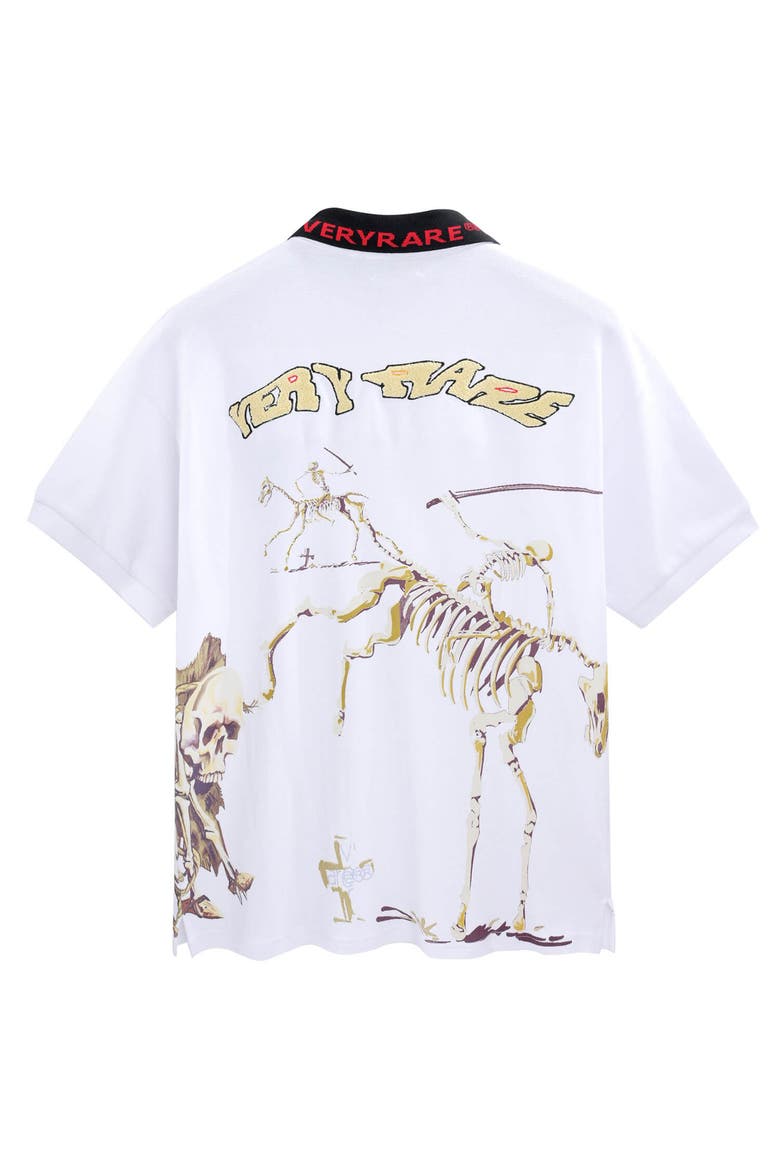 Skeletons Polo, Alternate, color, White