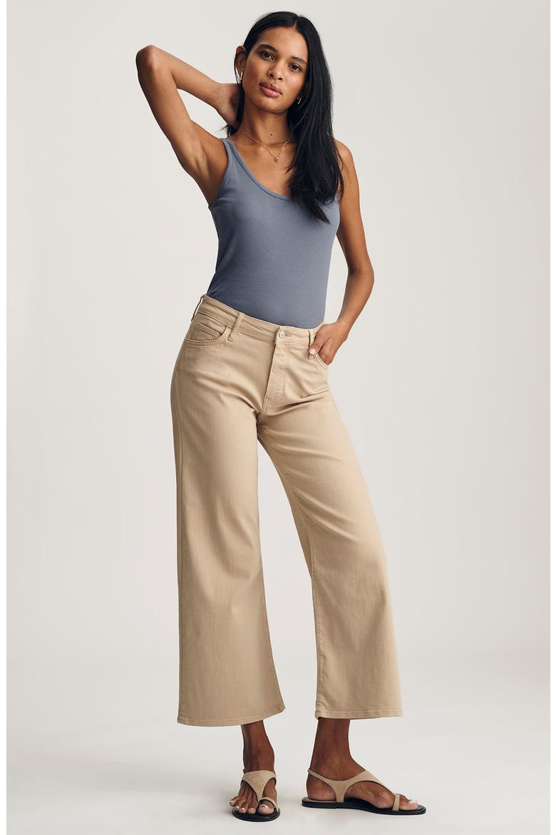 Paloma Ankle Wide Leg Jeans, Alternate, color, CORN SILK FLEX BLUE