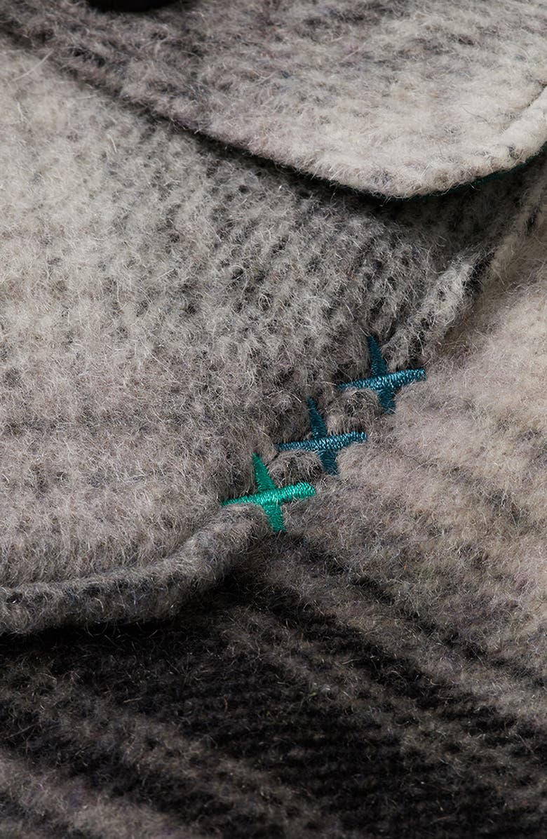 Scotch & Soda Check Overshirt, Alternate, color, Dark Grey Check