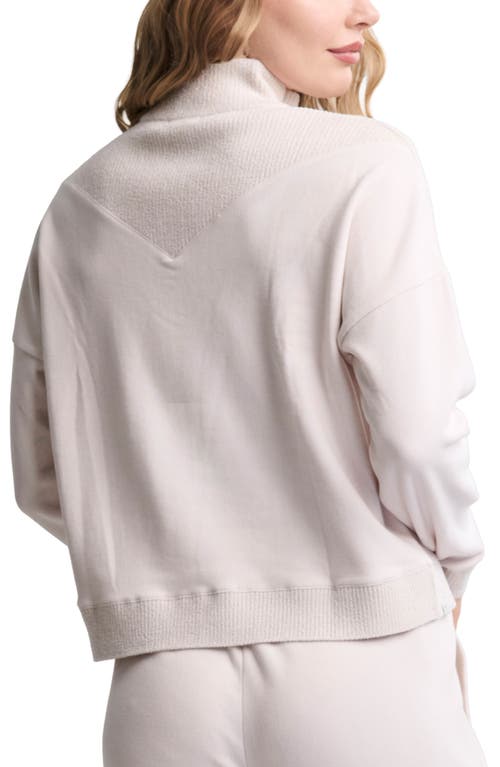 Barefoot Dreams Cozychic® Ultra Lite® Rib Quarter Zip In Nude