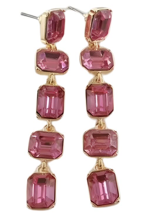 Alice Crystal Linear Drop Earrings
