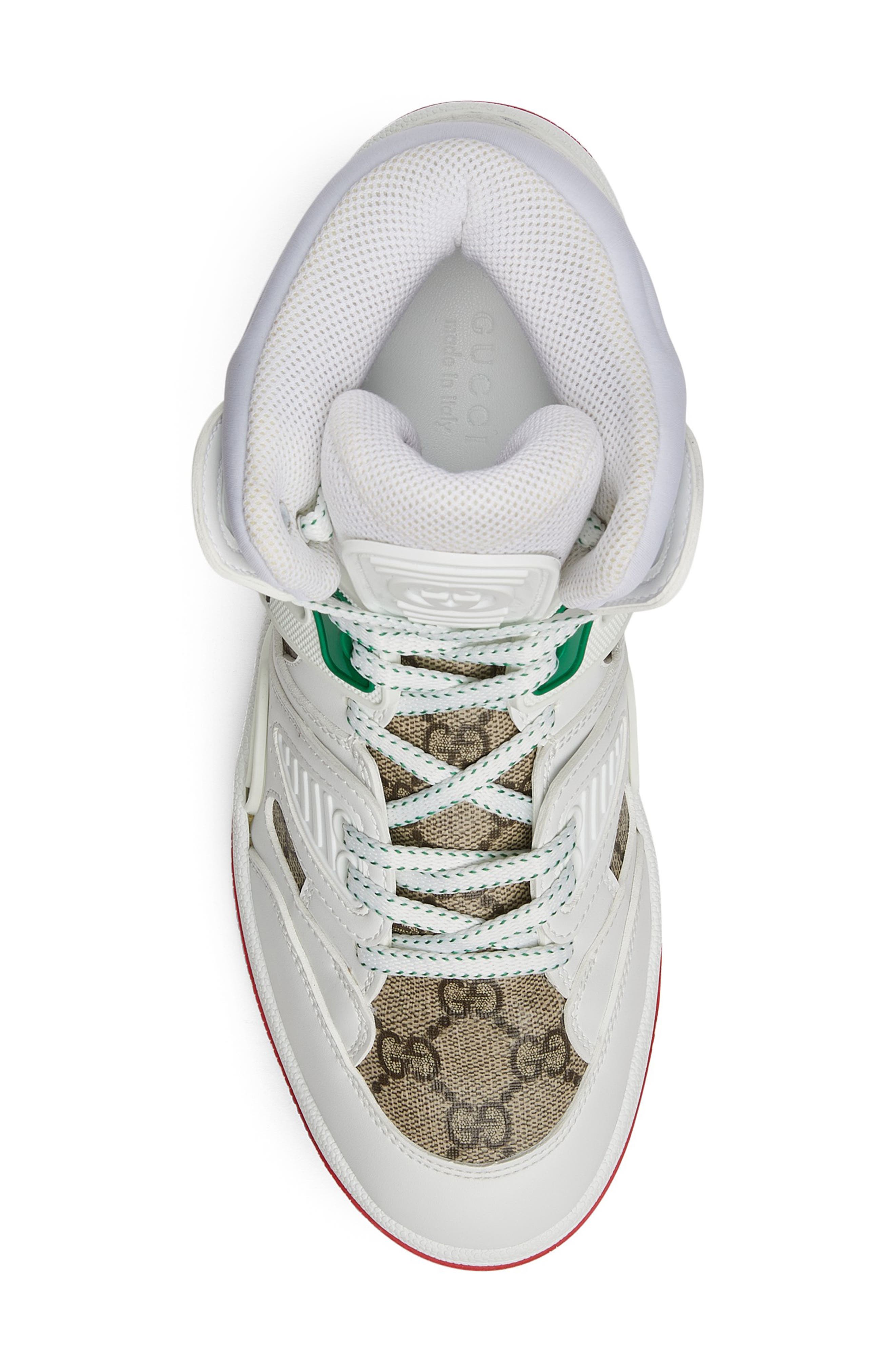 Gucci Basket High Top Sneaker, Alternate, color, 