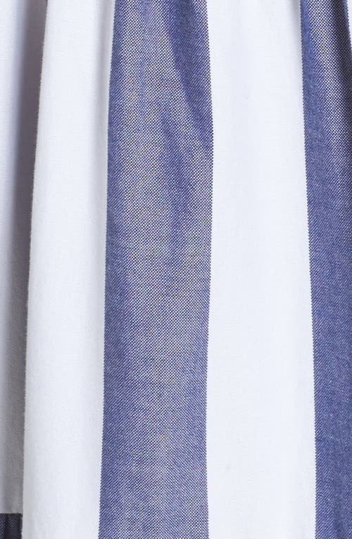 Eliza J Stripe Tiered Maxi Sundress In Blue