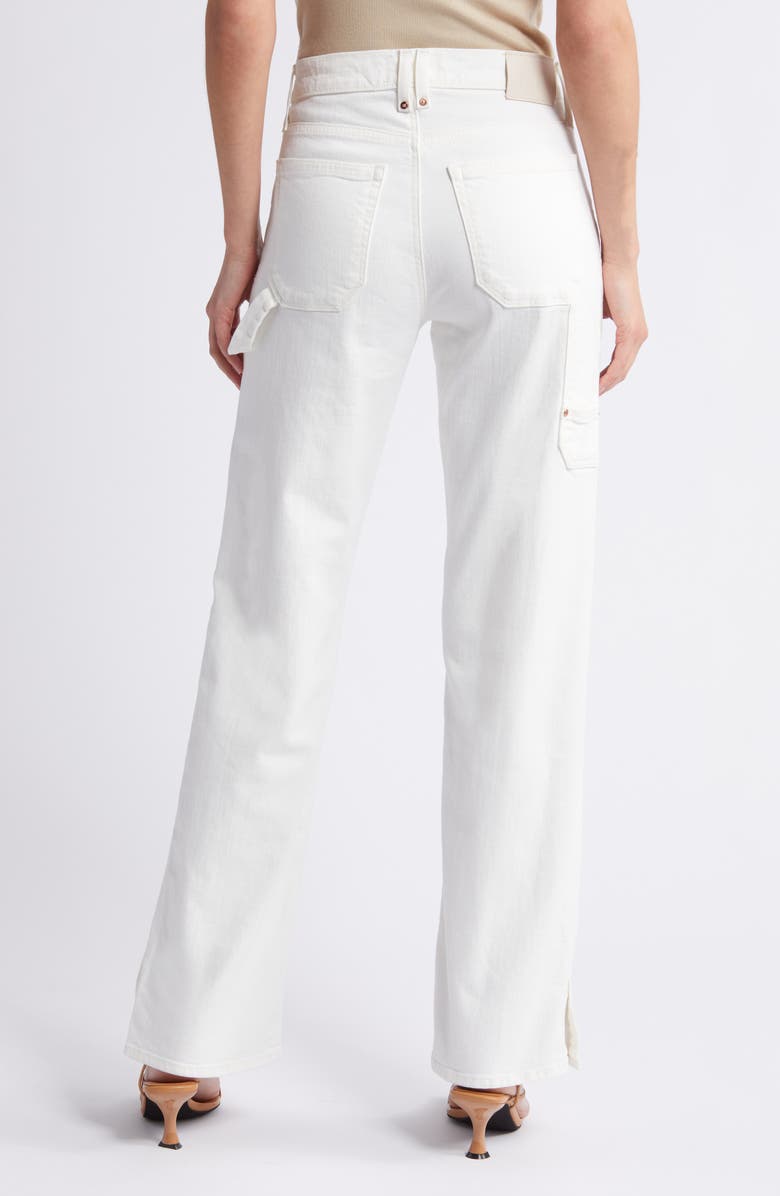 PAIGE Rion Straight Leg Carpenter Jeans, Alternate, color, Tonal Ecru