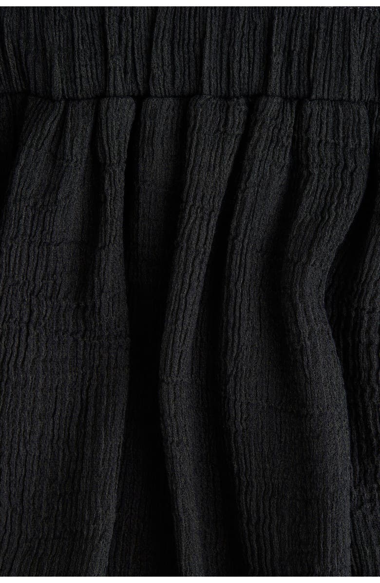 H&M Crinkled Chiffon Top, Alternate, color, Dark Gray