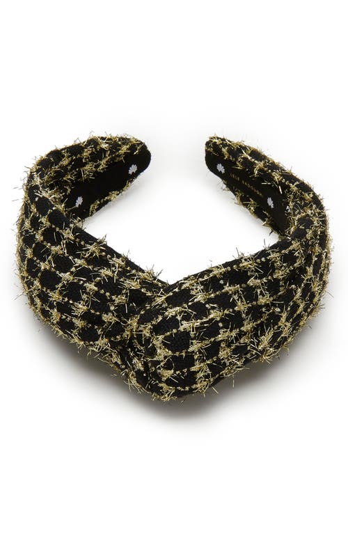 Lele Sadoughi Marlene Tweed Headband In Black