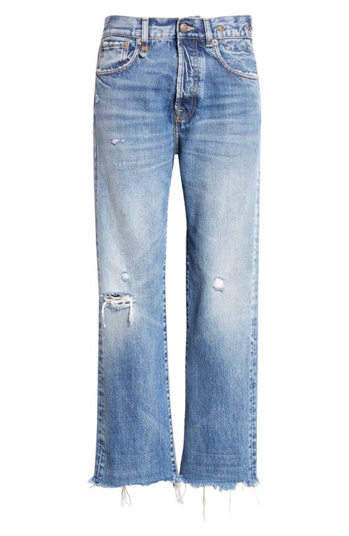 R13 R13 RIPPED TAILORED DROP CROTCH CROP JEANS