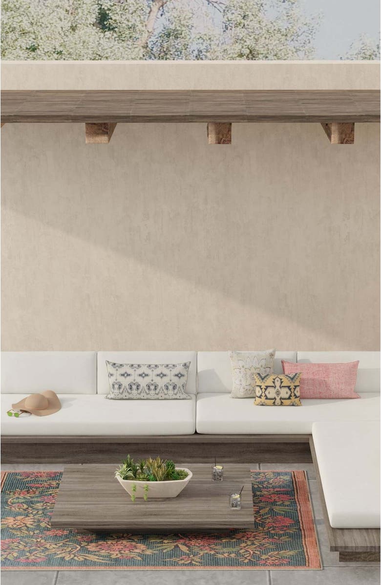 Mad Mats Wildflowers Hunter Green, Alternate, color, Dark Green And Pink