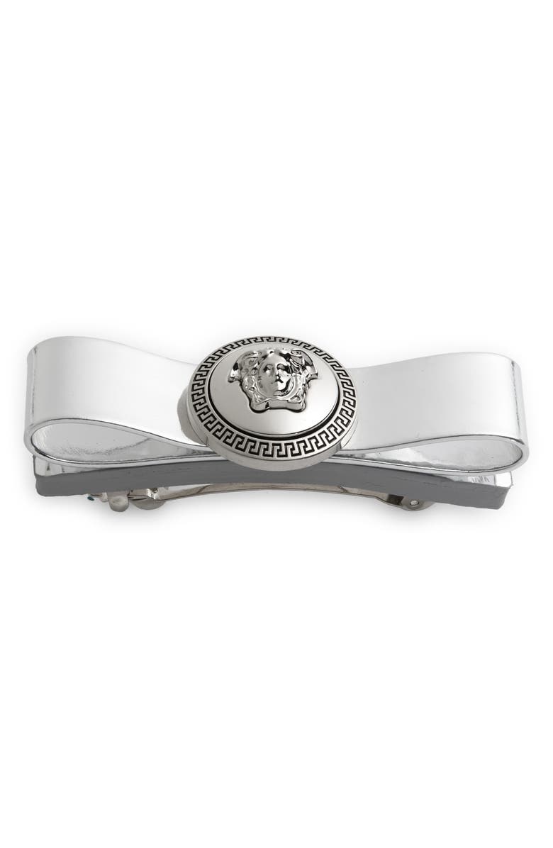 Versace Medusa Bow Clip, Main, color, 