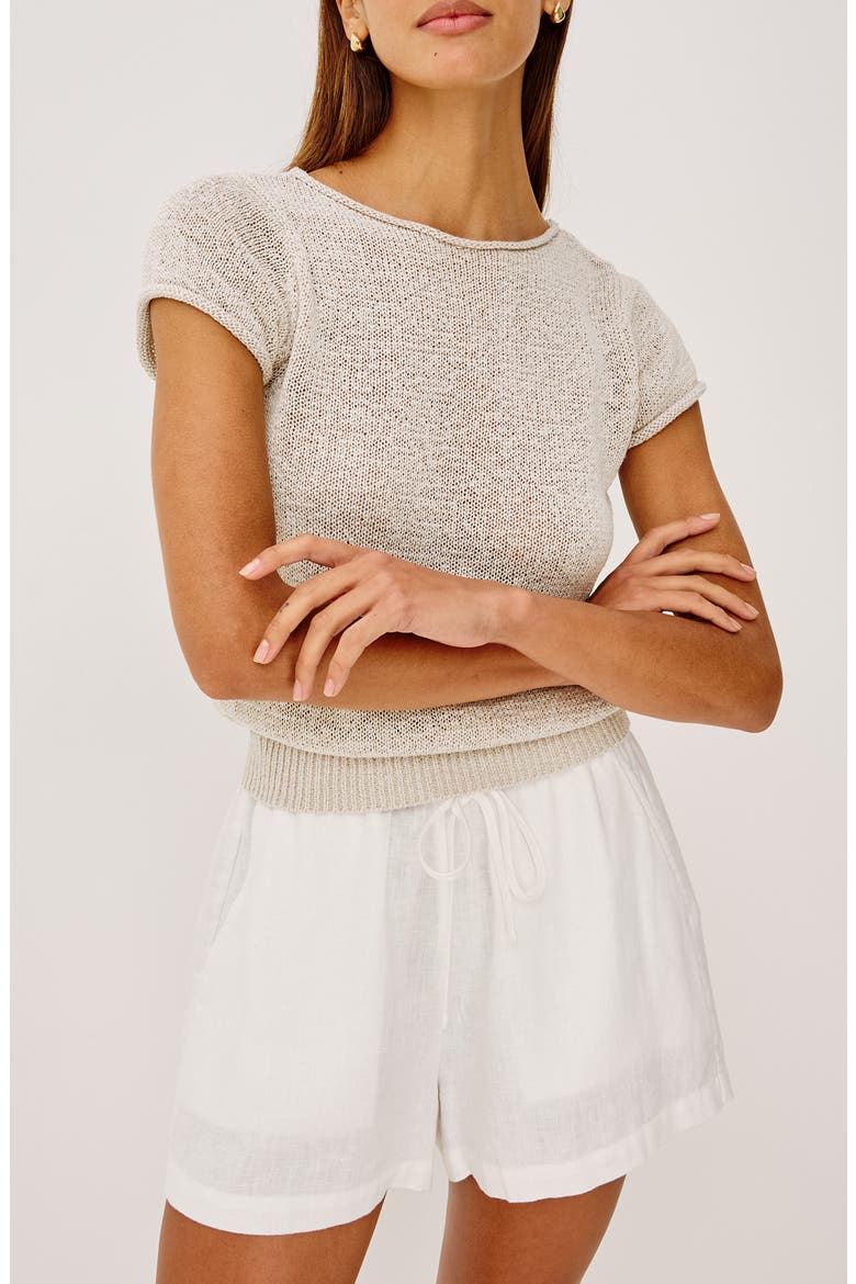Cady Cotton Blend Sweater, Main, color, STONE