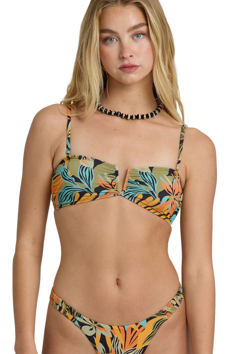 Des Tropiques Bikini Top, Alternate, color, BLACK/ BLUE/ GREEN MULTI